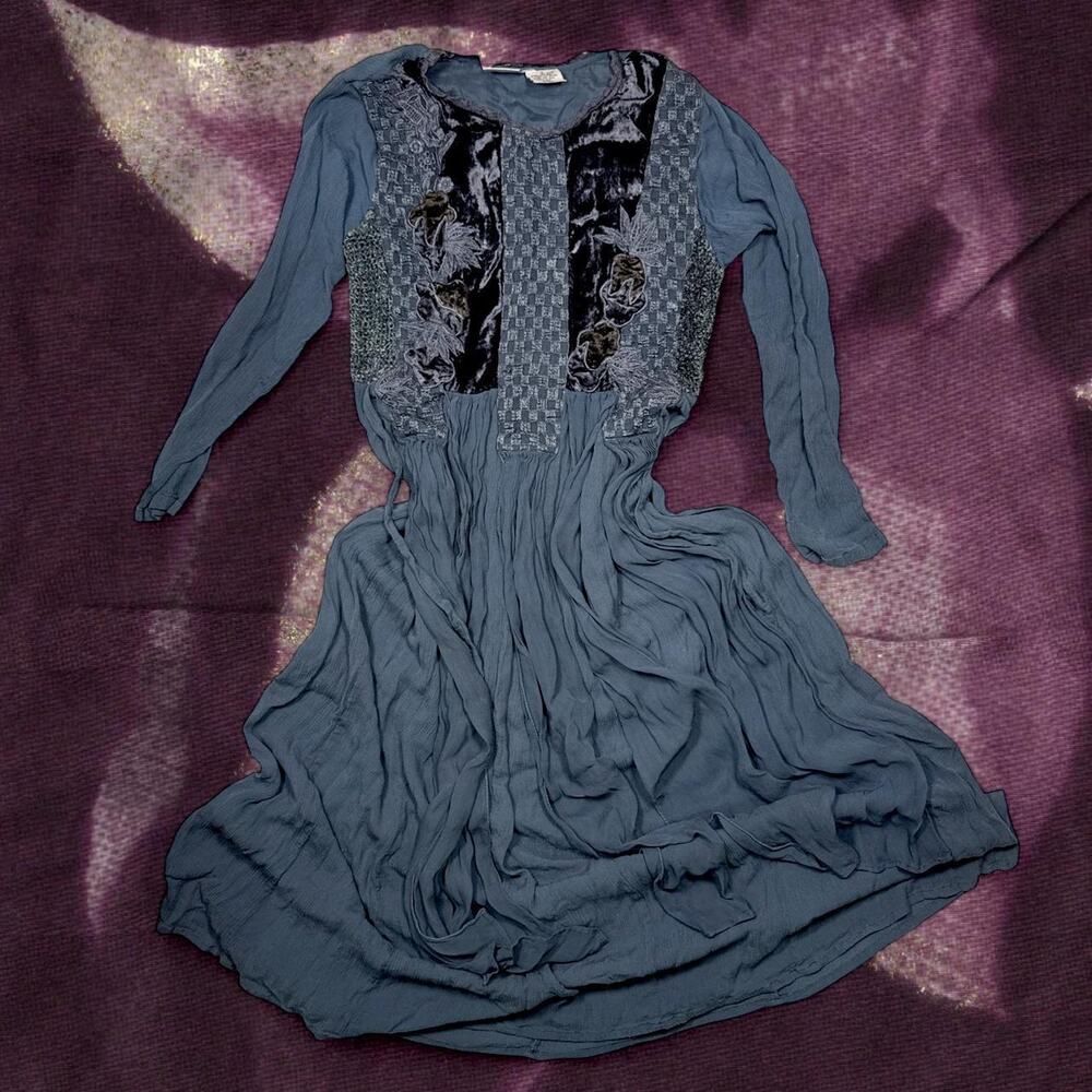Rare vintage boho velvet patchwork
